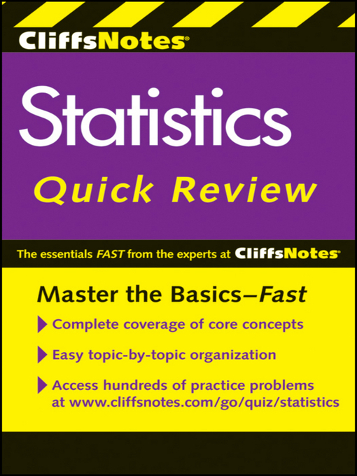 Title details for CliffsNotes Statistics Quick Review by David H. Voelker - Available